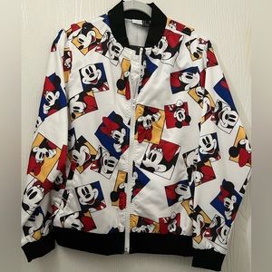 NWT Disney F21 Mickey Mouse light weight bomber jacket women’s small